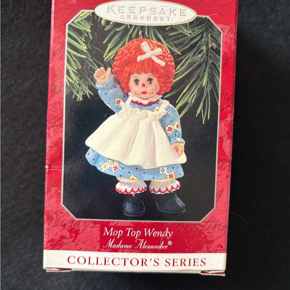 Hallmark Keepsake Madame Alexander Mop Top Wendy Doll in Blue and White